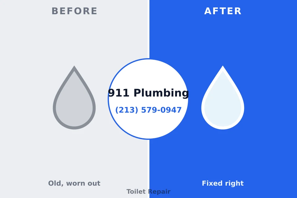 Before and after: plumbing company Galena Park, TX